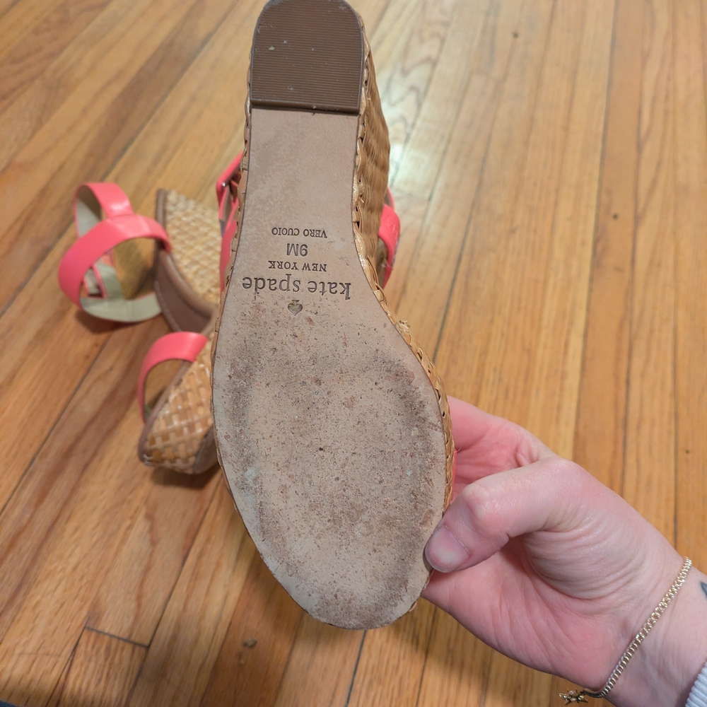 Kate Spade Dancer Wedge Espadrille Sandals In Pink - Picture 3 of 3